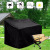 Supply Cross-Border Outdoor Bench Dust Cover Furniture Cover Benches Seat Rain Cover Black