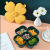 Fruit Plate European-Style Creative Grid Dried Fruit Tray Home Living Room Dessert Candy Box Snack Storage Plastic Tray