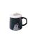 Winter Cute Cartoon Polar Bear Christmas Ceramic Cup Water Cup Artistic Harajuku Style Internet Celebrity Mug Student Cup