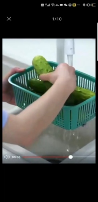 Drain Basket Refrigerator Crisper Multifunctional Fruit Basket Kitchen Vegetable Washing Basket