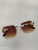 Men's and Women's Similar Glasses New Sunglasses Fashionable Frameless Metal Sunglasses 368-21023