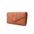 New Clutch Purse Big Three Fold Multiple Card Slots Large Capacity Solid Color Envelope Package Pu Women's Wallet Wallet Wallet