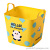 Y24-6225 Cartoon Plastic Storage Basket with Lid and Handle Laundry Basket Outdoor Picnic Basket with Handle