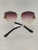 New Sunglasses Rimless Sunglasses Metal Racket Glasses 368-21012