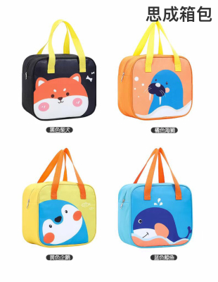 Thermal Bag Cartoon Cold Ice Pack with Rice Lunch Box Handbag Aluminum Foil Insulation