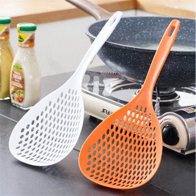 Colander Household Kitchen Oil Leak Spoon Fried Drain Scoop up Dumplings Large Strainer Spoon Strainer Colander Sub Strainer Filter Kitchen