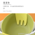 S39-8709 Comes with Stirring Spoon Salad Bowl Household Plastic Solid Color round Vegetables Fruit Bowl Kitchen Snack Bowl