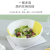 S39-8709 Comes with Stirring Spoon Salad Bowl Household Plastic Solid Color round Vegetables Fruit Bowl Kitchen Snack Bowl