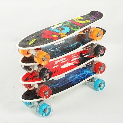 Factory Wholesale Toy Four-Wheel Road Skateboard Beginner Children Adult Twin Tips Professional Scooter