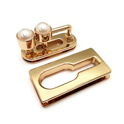 Factory Direct Sales Luggage Pearl Lock Fashion Bag Bag Buckle Lock Support Customization