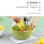 S39-8709 Comes with Stirring Spoon Salad Bowl Household Plastic Solid Color round Vegetables Fruit Bowl Kitchen Snack Bowl