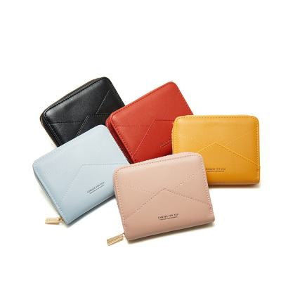 New Ladies' Purse Women's Two-Fold Short Japanese and Korean Wallet Card Holder Coin Purse Multi Card Slots Wallet