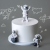 Empty Astronaut Birthday Cake Decoration