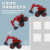 Large Inertia Excavator Toy Car Children Boy Simulation Rotating Engineering Car Model Night Market Stall Gift