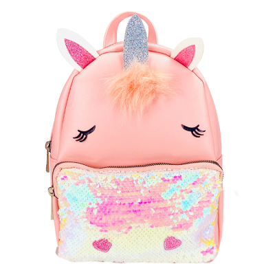 Children's Bags Sequin Backpack Cute Girl Backpack Personal Korean Style Outdoor Large Capacity Schoolbag Cross-Border Schoolbag