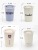 Customizable Logo Creative Double-Layer Wheat Straw Cup Office Comes with Breathable Hole Rotating Cover Wheat Incense Coffee Cup