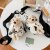 Korean Style Ins Trendy Vintage Style Girl Cow Canvas Chest Bag Students' Crossbody Bag Japanese Harajuku Soft Girl Bag Waist Bag