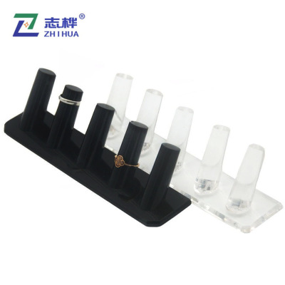 Factory Direct Sales Acrylic Ring Display Stand Ornament Jewelry Display Props Plastic Rack Jewelry Display Products