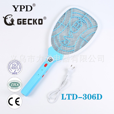 Factory Direct Sales GECKO-LTD-306D Super High Quality with Power Cord Rechargeable Electric Mosquito Swatter 21x51cm