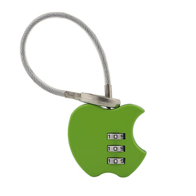 Apple Style Fashion Password Lock Wire Rope Apple Padlock