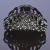 Kaka New Diamond Grip Black Korean Hollow Crown Head Clip Large Rhinestone Inlaid Barrettes Manufacturer