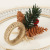 Western Style Christmas Decoration Pine Cone Napkin Ring Emulational Flower Decoration Home Napkin Ring Hotel Napkin Ring Wholesale