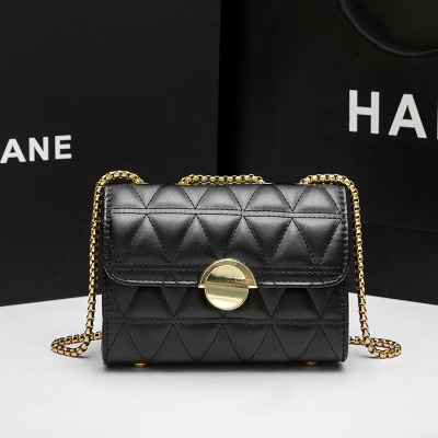 Women's Bag 2021 New Fashion Rhombus Chain Bag Chanel's Style Crossbody Bag Ins Women's Bag All-Match Shoulder Bag Small Bag