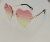 Peach Heart Cut Edge Glasses 368-21037