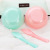 Factory Wholesale Plastic Tape Measuring Spoon Mask Bowl Two-Piece Set DIY Beauty with Lid DIY Facial Mask Mixing Stick Portable Beauty Set