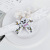 Western-Style Halloween Theme Home Napkin Ring Handmade Artificial Flower Skull Napkin Ring Fabric Decoration Napkin Ring