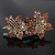 Kaka Barrettes Large Back Head Rhinestone Headdress Top Clip Three-Jaw Clamps Temperamental Mother Hairpin