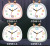 Factory Direct Sales Three-Speed Lighting Control Small Night Lamp Alarm Clock Student Bedroom Small Ornaments Student Little Alarm Clock