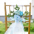 Nordic Hotel Wedding Event Mori Style Chair Back Flowers Western-Style Wedding Props Banquet Artificial Flower Chair Back Decoration Chair Cover