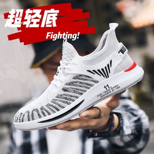 2021 spring and summer new korean fashion trend men‘s front lace-up popular spot low-top contrast color casual shoes