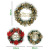 30-50cm Christmas Decorative Garland Handmade Simulation Christmas Wreath Door Hanging Showcase Tool Layout Decoration