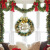 30-50cm Christmas Decorative Garland Handmade Simulation Christmas Wreath Door Hanging Showcase Tool Layout Decoration