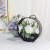 European-Style Metal Vase Flower Arrangement Decoration round Artificial Flower Pot Model Room Living Room and Dining Table Decoration Crafts