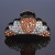 Kaka New Rhinestone Inlaid Women's Head Clip Hair Clip Shark Clip Grip Small Crown Silver Plated Diamond Hair Clip