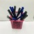 Rub Easy to Wipe Erasable Pen 0.5mm Syringe Crystal Blue Black Hot Erasable Sponge Wipe for Pupils Erasable Gel Pen