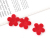Factory Flocking Petals Beaded All-Match DIY Handmade Material Bright Red Flowers New Year Creative Hairpin Accessories
