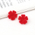 Variety Red Flocking Flower Petals Ear Stud Accessories DIY Handmade Earrings Earring Material Ornament Accessories Wholesale