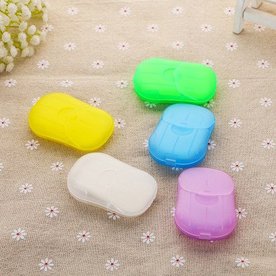 Factory Wholesale Sales Portable Paper Soap Outdoor Hand Washing Soap Slice Paper Soap Flake Creative Promotion Travel