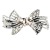 Kaka New Hairpin Female Rhinestone Duckbill Clip Grip Back Head Elegant Hair Clip Headdress Three-Jaw Clamps Large Horizontal Clip