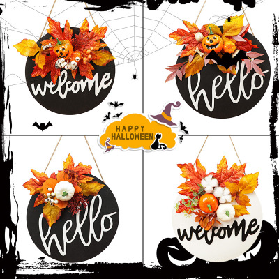 Halloween Decoration Doorplate Easter Event Party Door Home Gallery Hanging Decoration Festival Horror Atmosphere Outdoor Decoration