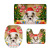 Factory Christmas Series Toilet Mat Three-Piece Flannel Domestic Toilet Non-Slip Mat One Piece Dropshipping