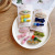 Korean Style New Children's Embroidery Flower Barrettes Little Girl Fabric Bow Edge Clip Contrast Color Hair Ball Hairpin Sets