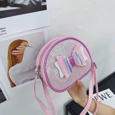 Sequined Children Pouch Kindergarten Children's Bag Korean Bow Decoration Shoulder Coin Purse Cute Crossbody Bag for Girls