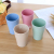 Simple Home Children's Wheat Straw Water Cup Nordic Four-Color Washing Cup Fashion Drinking Cup Tableware Manufacturer