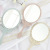 Retro Desktop Makeup Mirror Folding Mirror Anna Comb Carved Dressing Mirror Comb Set Folding Single Side Hand-Hold Mirror