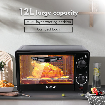 Multi-Functional Small Electric Oven Baking at Home Kitchen Appliances Automatic Mini Oven 12L One Piece Dropshipping